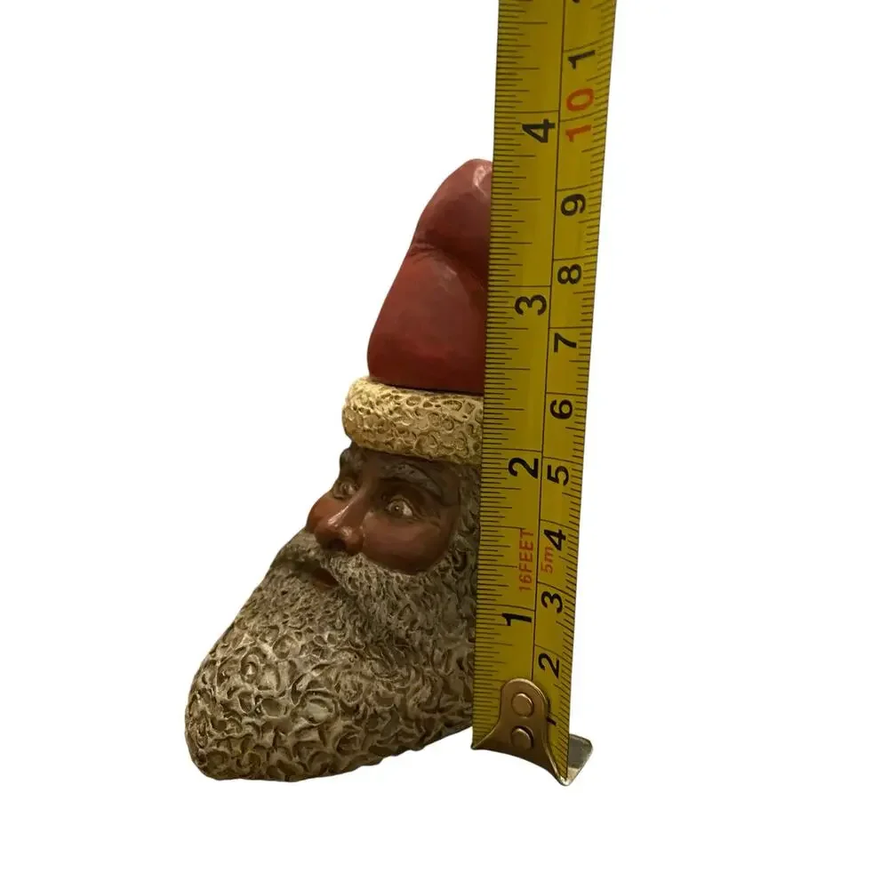 Kurt Adler Christmas Resin Old World Santa Candle Holder Or Table Top Decor